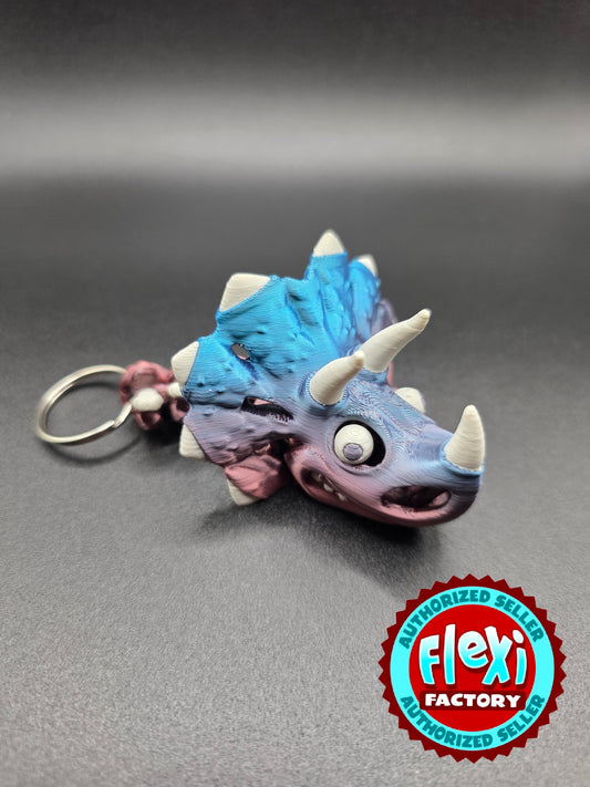 Triceratops Skeleton Keychain
