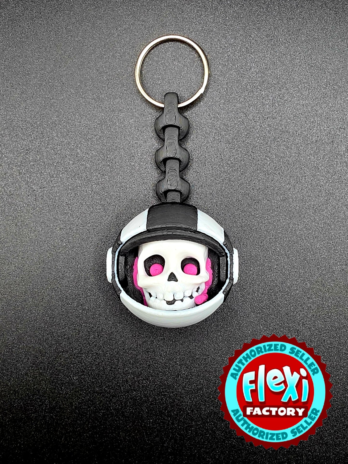 Astronaut Skeleton Keychain