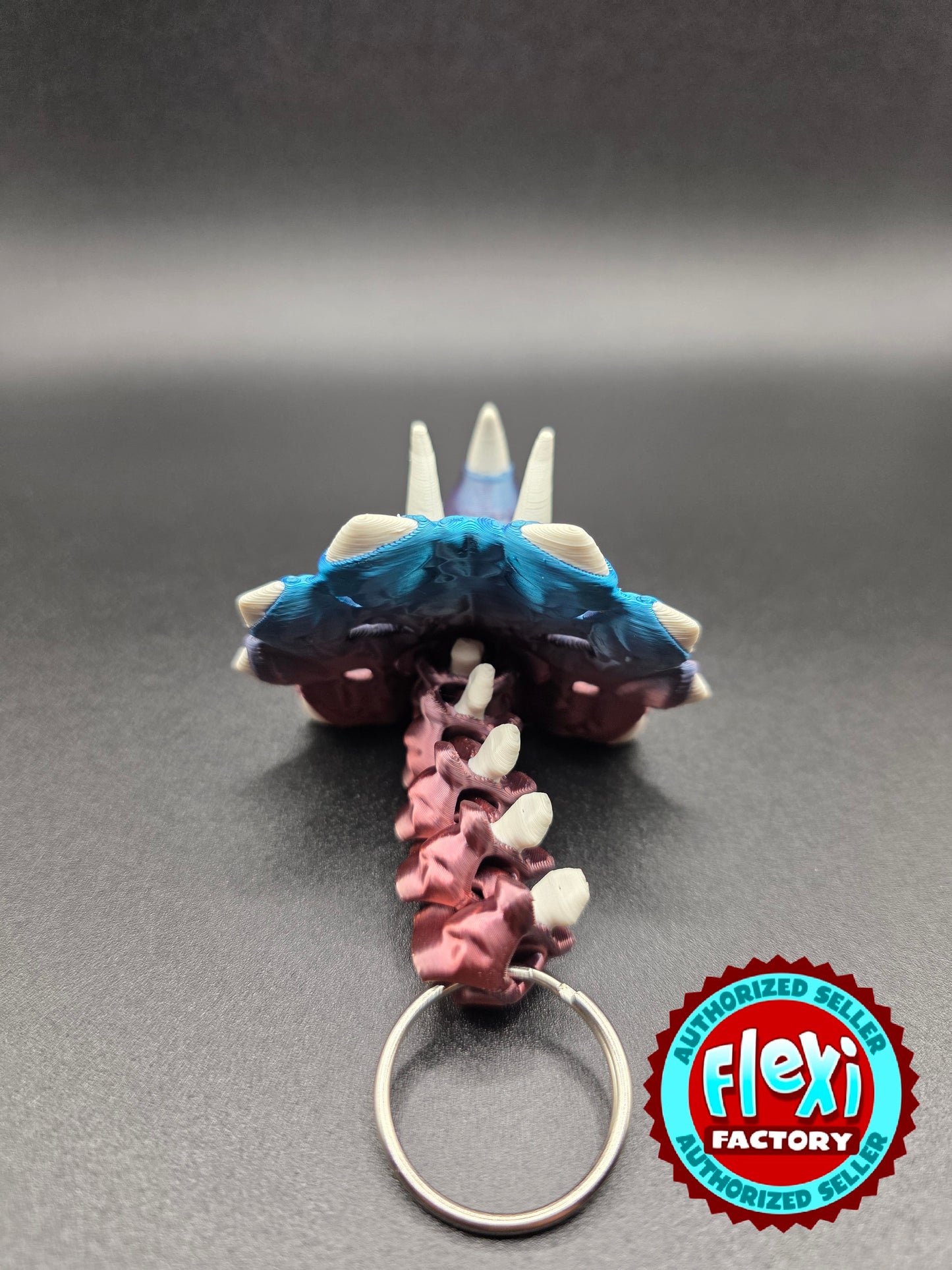 Triceratops Skeleton Keychain